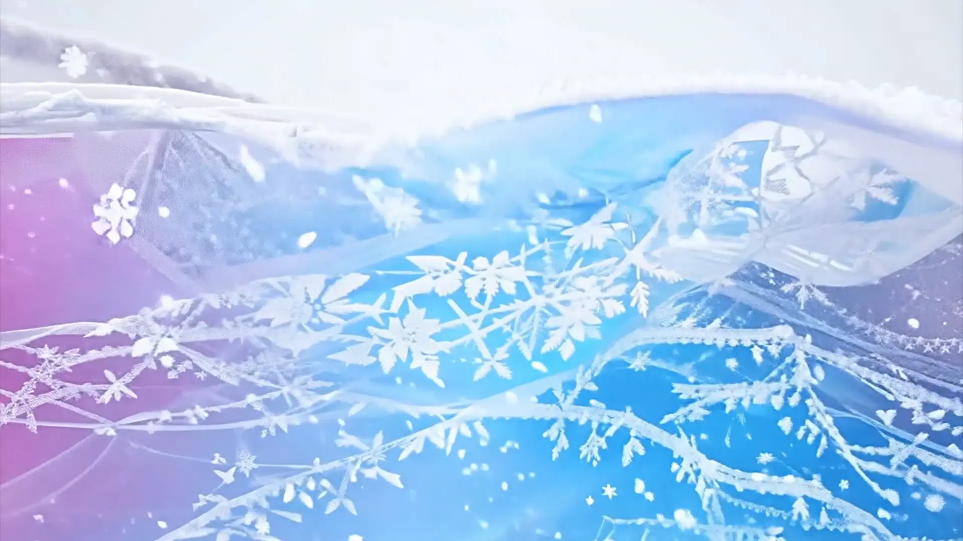 Glacial Elegance Snowflake Video Background for Creative Video Projects